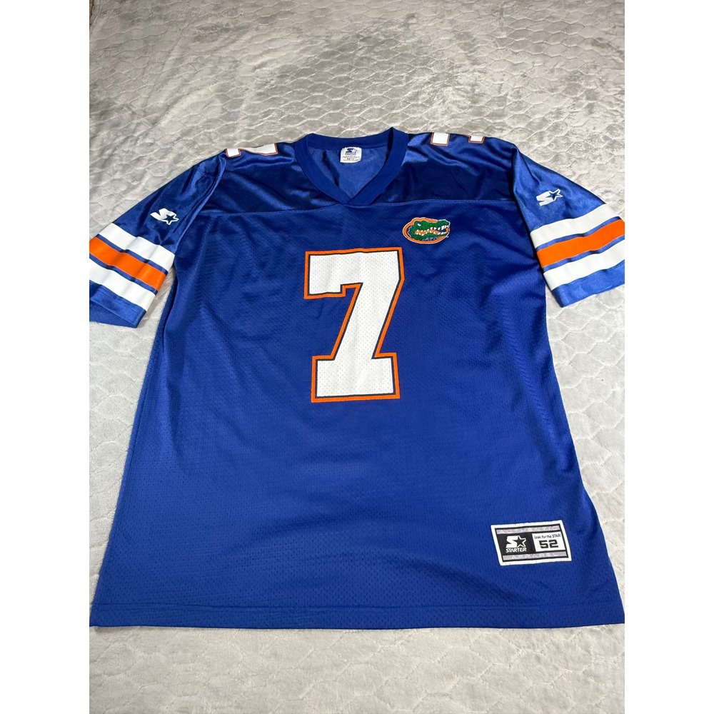 Vintage 1995 Starter Florida Gators Danny Wuerffel 7 Jersey Mens 52 XL Blue